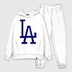Мужской костюм хлопок OVERSIZE с принтом Los Angeles Dodgers logo в Екатеринбурге,  |  | baseball | la | los angeles dodgers | бейсбол | лос анджелес доджерс | спорт