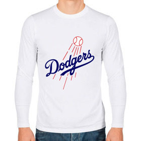 Мужской лонгслив хлопок с принтом Los Angeles Dodgers logotype в Екатеринбурге, 100% хлопок |  | baseball | los angeles dodgers | бейсбол | лос анджелес доджерс | спорт