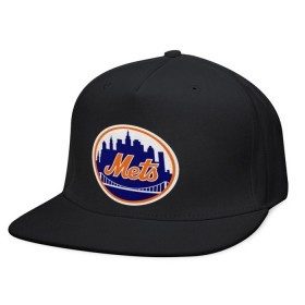 Кепка снепбек с прямым козырьком с принтом New York Mets в Екатеринбурге, хлопок 100% |  | Тематика изображения на принте: baseball | mets | new york mets | бейсбол | нью йорк метс | спорт