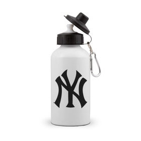 Бутылка спортивная с принтом New York Yankees в Екатеринбурге, металл | емкость — 500 мл, в комплекте две пластиковые крышки и карабин для крепления | baseball | new york yankees | бейсбол | нью йорк янкиз | спорт | янки