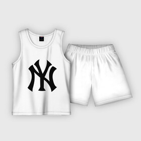 Детская пижама с шортами хлопок с принтом New York Yankees в Екатеринбурге,  |  | baseball | new york yankees | бейсбол | нью йорк янкиз | спорт | янки
