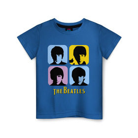 Детская футболка хлопок с принтом The Beatles pop art в Екатеринбурге, 100% хлопок | круглый вырез горловины, полуприлегающий силуэт, длина до линии бедер | beatles | the beatles | the beatles pop art | бителс
