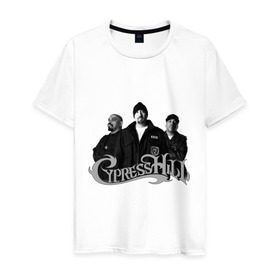 Мужская футболка хлопок с принтом Cypress Hill 2 в Екатеринбурге, 100% хлопок | прямой крой, круглый вырез горловины, длина до линии бедер, слегка спущенное плечо. | cypress | cypress hill | old scool | rap | реп | сайпрес нилл