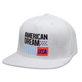 Кепка снепбек с прямым козырьком с принтом American Dream в Екатеринбурге, хлопок 100% |  | swag | swag style | usa | америка | американская мечта | одежда сваг | сваг | сваг стиль | свег | свог | свэг | штаты