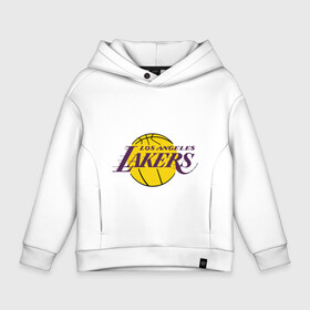 Детское худи Oversize хлопок с принтом LA Lakers в Екатеринбурге, френч-терри — 70% хлопок, 30% полиэстер. Мягкий теплый начес внутри —100% хлопок | боковые карманы, эластичные манжеты и нижняя кромка, капюшон на магнитной кнопке | basketball | lakers | media | nba | toplanding | баскетболл | лейкерс | лого баскетбольных клубов | лос анджелес | нба