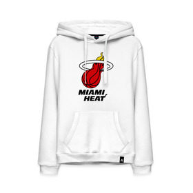 Мужская толстовка хлопок с принтом Miami Heat-logo в Екатеринбурге, френч-терри, мягкий теплый начес внутри (100% хлопок) | карман-кенгуру, эластичные манжеты и нижняя кромка, капюшон с подкладом и шнурком | basketball | nba | баскетболл | лого баскетбольных клубов | майами | нба