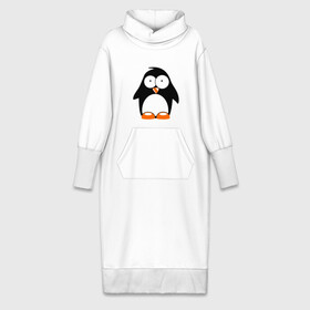 Платье удлиненное хлопок с принтом Пингвин кто здесь glow в Екатеринбурге,  |  | пингвин