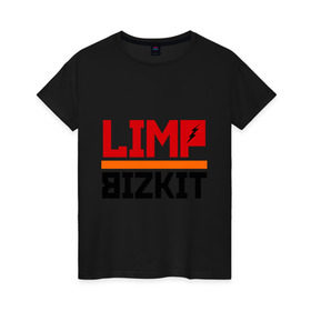 Женская футболка хлопок с принтом Limp Bizkit (2) в Екатеринбурге, 100% хлопок | прямой крой, круглый вырез горловины, длина до линии бедер, слегка спущенное плечо | rock | лимп бизкит | рок группа | рок музыка