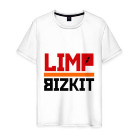 Мужская футболка хлопок с принтом Limp Bizkit (2) в Екатеринбурге, 100% хлопок | прямой крой, круглый вырез горловины, длина до линии бедер, слегка спущенное плечо. | rock | лимп бизкит | рок группа | рок музыка