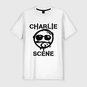 Мужская футболка премиум с принтом Charlie Scene (HU) в Екатеринбурге, 92% хлопок, 8% лайкра | приталенный силуэт, круглый вырез ворота, длина до линии бедра, короткий рукав | charlie | charlie scene | scene | панк | рок | чарли шин
