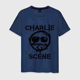 Мужская футболка хлопок с принтом Charlie Scene (HU) в Екатеринбурге, 100% хлопок | прямой крой, круглый вырез горловины, длина до линии бедер, слегка спущенное плечо. | charlie | charlie scene | scene | панк | рок | чарли шин