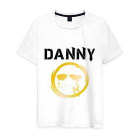 Мужская футболка хлопок с принтом Danny (HU) в Екатеринбурге, 100% хлопок | прямой крой, круглый вырез горловины, длина до линии бедер, слегка спущенное плечо. | danny | hollywood undead | дени | денни | маска danny | реп | рок реп