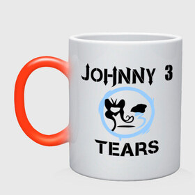 Кружка хамелеон с принтом Johnny 3 Tears (HU) в Екатеринбурге, керамика | меняет цвет при нагревании, емкость 330 мл | huhollywood undead | johnny 3 | johnny 3 tears | johnny tears | джони теарс 3