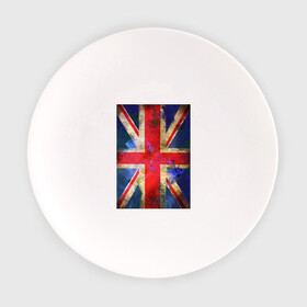 Тарелка с принтом Флаг Британии в цветах в Екатеринбурге, фарфор | диаметр - 210 мм
диаметр для нанесения принта - 120 мм | англия | британский флаг | великобритания | флаг великобритании