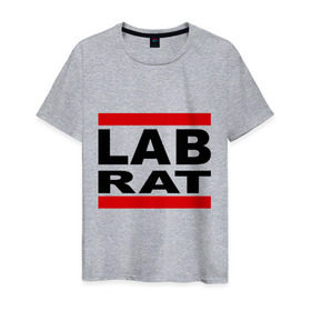 Мужская футболка хлопок с принтом Lab Rat в Екатеринбурге, 100% хлопок | прямой крой, круглый вырез горловины, длина до линии бедер, слегка спущенное плечо. | banksy | бенкси | бэнкси | графити | граффити | стрит арт | стритарт