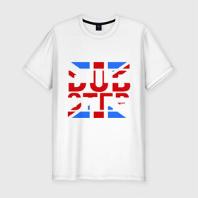 Мужская футболка премиум с принтом DubStep Great Britain в Екатеринбурге, 92% хлопок, 8% лайкра | приталенный силуэт, круглый вырез ворота, длина до линии бедра, короткий рукав | dub step | dubstep | британский флаг | дабстеп | дапстеп | музыка