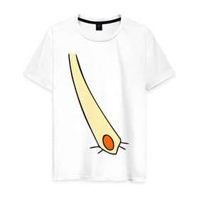 Мужская футболка хлопок с принтом Карлсон c пропеллером в Екатеринбурге, 100% хлопок | прямой крой, круглый вырез горловины, длина до линии бедер, слегка спущенное плечо. | лямка | мультик | мультфильм | подтяжки | пуговица | штаны