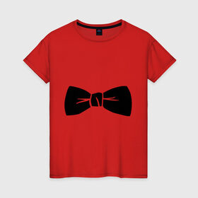 Женская футболка хлопок с принтом Галстук бабочка (PSY) в Екатеринбурге, 100% хлопок | прямой крой, круглый вырез горловины, длина до линии бедер, слегка спущенное плечо | gangnam style | гангнам стайл | костюм | одежда
