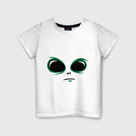 Детская футболка хлопок с принтом инопланетянин в Екатеринбурге, 100% хлопок | круглый вырез горловины, полуприлегающий силуэт, длина до линии бедер | 
