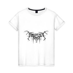 Женская футболка хлопок с принтом Forgotten tomb в Екатеринбурге, 100% хлопок | прямой крой, круглый вырез горловины, длина до линии бедер, слегка спущенное плечо | forgotten tomb | metal | группы | метал | музыкальные группы | рок группы