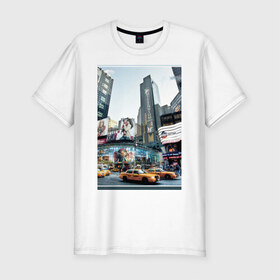 Мужская футболка премиум с принтом Millennium в Екатеринбурге, 92% хлопок, 8% лайкра | приталенный силуэт, круглый вырез ворота, длина до линии бедра, короткий рукав | new york | ny | urban style | город | города | нью йорк | урбан