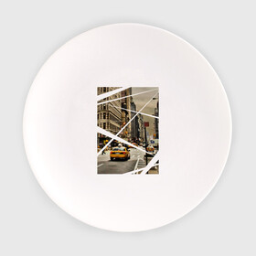 Тарелка с принтом Улицы NY в Екатеринбурге, фарфор | диаметр - 210 мм
диаметр для нанесения принта - 120 мм | Тематика изображения на принте: new york | urban style | город | города | нью йорк | улицы нью йорка | урбан