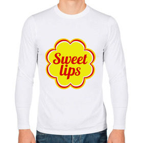 Мужской лонгслив хлопок с принтом Sweet lips в Екатеринбурге, 100% хлопок |  | chupa chups | sweet lips | антибренд | сладкие губы | чупа чупс