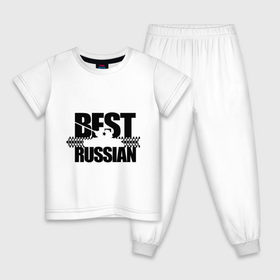 Детская пижама хлопок с принтом Бестрашен (4) в Екатеринбурге, 100% хлопок |  брюки и футболка прямого кроя, без карманов, на брюках мягкая резинка на поясе и по низу штанин
 | best russian | russia | бесстрашный | бест рашн | т 34 | танк | я русский