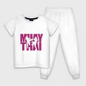 Детская пижама хлопок с принтом Muay thai в Екатеринбурге, 100% хлопок |  брюки и футболка прямого кроя, без карманов, на брюках мягкая резинка на поясе и по низу штанин
 | муай тай