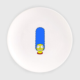 Тарелка с принтом Мардж лицо в Екатеринбурге, фарфор | диаметр - 210 мм
диаметр для нанесения принта - 120 мм | гомер