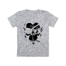 Детская футболка хлопок с принтом Мистер Горилла в Екатеринбурге, 100% хлопок | круглый вырез горловины, полуприлегающий силуэт, длина до линии бедер | Тематика изображения на принте: пират