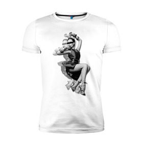 Мужская футболка премиум с принтом Виктория Бекхэм в Екатеринбурге, 92% хлопок, 8% лайкра | приталенный силуэт, круглый вырез ворота, длина до линии бедра, короткий рукав | девушка | знаменитости | знаменитые личности | селебрити | суперзвезда | тело | фигура