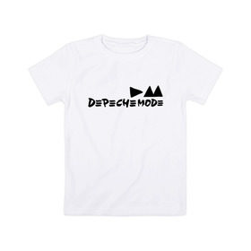 Детская футболка хлопок с принтом Depeche mode (9) в Екатеринбурге, 100% хлопок | круглый вырез горловины, полуприлегающий силуэт, длина до линии бедер | Тематика изображения на принте: depeche | depeche mode | mode | депеш мод | дипиш мод | музыка | рок группа