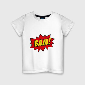 Детская футболка хлопок с принтом Cartoon Bam! в Екатеринбурге, 100% хлопок | круглый вырез горловины, полуприлегающий силуэт, длина до линии бедер | бам | комикс | мультик