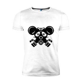 Мужская футболка премиум с принтом Dead Mouse в Екатеринбурге, 92% хлопок, 8% лайкра | приталенный силуэт, круглый вырез ворота, длина до линии бедра, короткий рукав | deadmau5 | deejay | dj | диджей