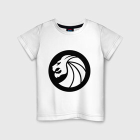 Детская футболка хлопок с принтом Seven Lions в Екатеринбурге, 100% хлопок | круглый вырез горловины, полуприлегающий силуэт, длина до линии бедер | dubstep | даб степ | дабстеп | лев | музыка