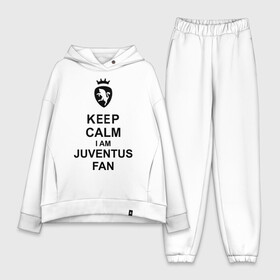 Женский костюм хлопок Oversize с принтом keep calm I am juventus fan в Екатеринбурге,  |  | juventus | keep calm | болельщик | кип калм | фанат | футбол | ювентус