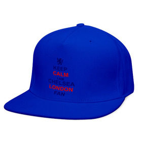 Кепка снепбек с прямым козырьком с принтом keep calm I am Chelsea London fan в Екатеринбурге, хлопок 100% |  | лондон