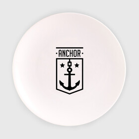 Тарелка с принтом Anchor Shield в Екатеринбурге, фарфор | диаметр - 210 мм
диаметр для нанесения принта - 120 мм | anchor shield | анкор | море | морская тема | моряк | якорь | яхтклуб