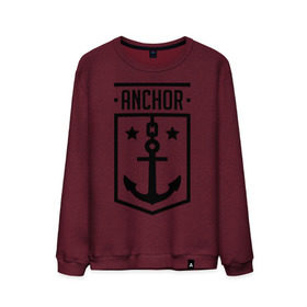Мужской свитшот хлопок с принтом Anchor Shield в Екатеринбурге, 100% хлопок |  | anchor shield | анкор | море | морская тема | моряк | якорь | яхтклуб