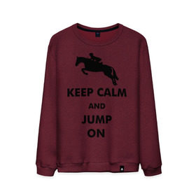 Мужской свитшот хлопок с принтом Keep Calm - конный спорт - лошади в Екатеринбурге, 100% хлопок |  | Тематика изображения на принте: keep calm | конный | лошади