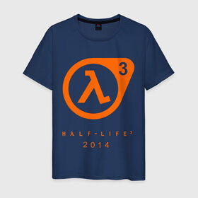 Мужская футболка хлопок с принтом Half - life 3 в Екатеринбурге, 100% хлопок | прямой крой, круглый вырез горловины, длина до линии бедер, слегка спущенное плечо. | компьютерные игры