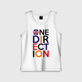 Детская майка хлопок с принтом One direction в Екатеринбурге,  |  | 1d | british flag | i love one direction | keep calm | music | one direction | британский флаг