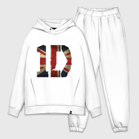 Мужской костюм хлопок OVERSIZE с принтом 1D British flag в Екатеринбурге,  |  | 1d | british flag | flag | keep calm | music | one direction | британский флаг | флаг