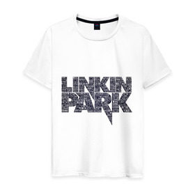 Мужская футболка хлопок с принтом Linkin Park в Екатеринбурге, 100% хлопок | прямой крой, круглый вырез горловины, длина до линии бедер, слегка спущенное плечо. | linkin park | rock | альтернативный метал | альтернативный рок | линкин парк | ню метал | рок | рэпкор | электроник рок