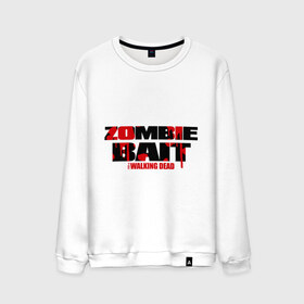 Мужской свитшот хлопок с принтом Zombie bait в Екатеринбурге, 100% хлопок |  | зомби