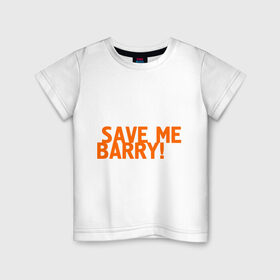 Детская футболка хлопок с принтом Save me, Barry! в Екатеринбурге, 100% хлопок | круглый вырез горловины, полуприлегающий силуэт, длина до линии бедер | Тематика изображения на принте: misfits