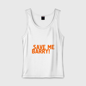 Женская майка хлопок с принтом Save me, Barry! в Екатеринбурге, 95% хлопок, 5% эластан |  | Тематика изображения на принте: misfits