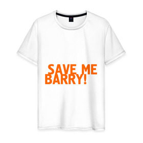 Мужская футболка хлопок с принтом Save me, Barry! в Екатеринбурге, 100% хлопок | прямой крой, круглый вырез горловины, длина до линии бедер, слегка спущенное плечо. | misfits