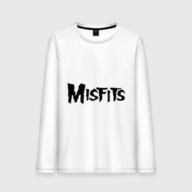 Мужской лонгслив хлопок с принтом Misfits logo в Екатеринбурге, 100% хлопок |  | misfits